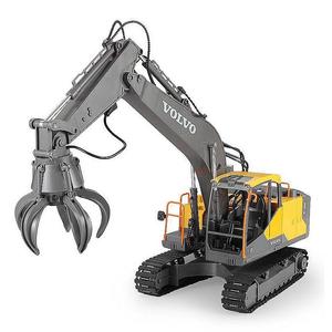 Double Eagle Toys E568-003 1/16 VOLVO Licensed <strong>Rc</strong> Excavator with Drill Grab 3 in 1 Toy Car with Lights &amp; Sound Remote Control <strong>Tr</strong> - Product Image 3