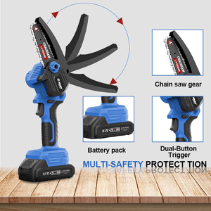 HERZO 4 "& 6" inç akülü bahçe şube testere el zincir testere DIY sınıf açık ahşap 20V için - Product Image 3