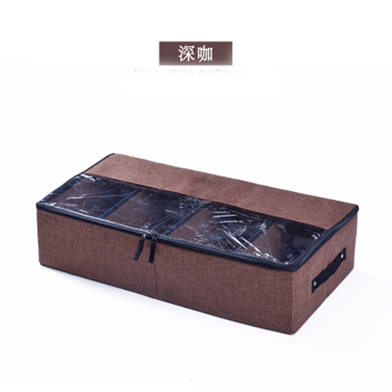 Cotton linen dark brown