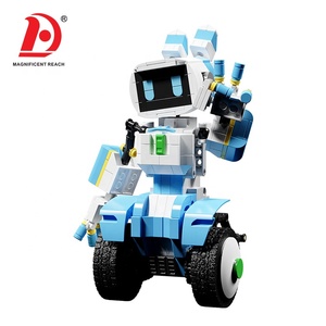 HUADA STEM divertido DIY bloques de montaje APP RC Robot juguetes niños rompecabezas eléctrico juegos de bloques de construcción Control remoto Robot Juguetes - Product Image 2
