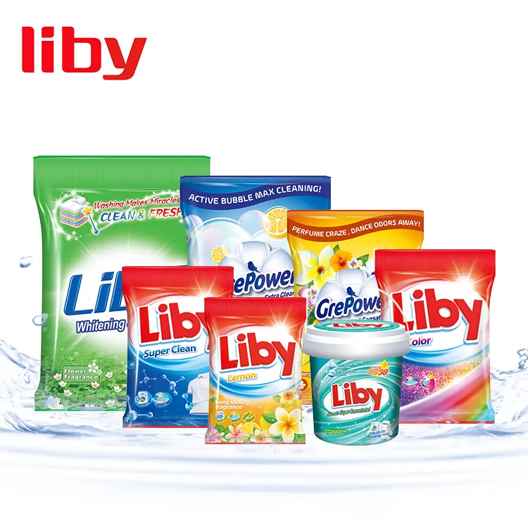 Liby Grepower Não-fósforo detergente em pó lixívia fórmula sabão em pó detergente em pó en polvo