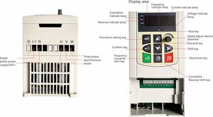 Taili CE ac <strong>inverter</strong> vfd 220V fast start/stop vfd UH Series 750W-2.2KW <strong>input</strong> 220V Single Phase output 220V Three Phase - Product Image 2