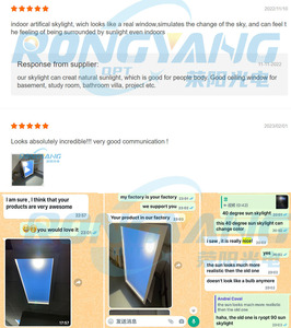 Tuya 90 degree 2x4 Sunスマートウィンドウ<span class=keywords><strong>LED</strong></span>パネルライト空天井フェイクパネル用ブルー人工天窓