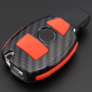 Karbon FIBER ABS akıllı anahtarsız uzaktan anahtar kutu Fob konut koruyucu kapak için C E S M CLS CLK ces GL Class Mercedes Benz için - Product Image 4