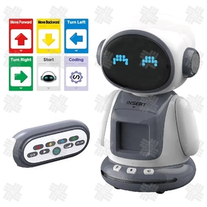 KW STEM Learning RC <strong>Robot</strong> Rechargeable With Programmable Actions Card Reading Remote Control <strong>Robot</strong> Toy for Kids - Product Image 1