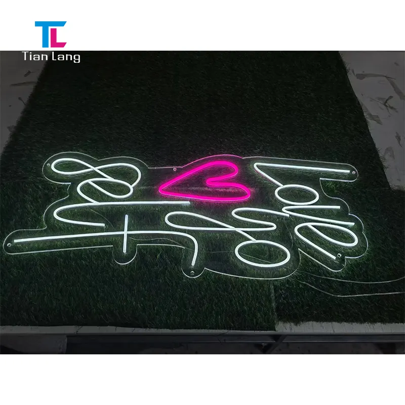 Dropshipping personalizado Led luz neón signo letras NO MOQ para Logo Wed cumpleaños fiesta decoración del hogar