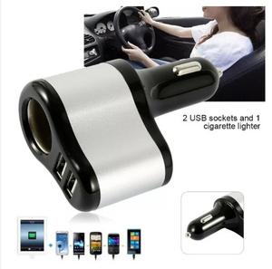 便携式3合1双双2 <span class=keywords><strong>USB</strong></span>端口3插座双入口汽车点烟器手机充电器