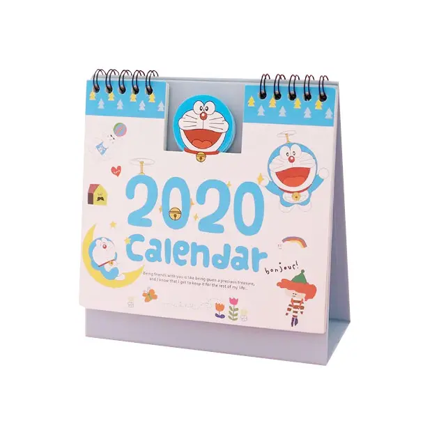 Calendario triangular de escritorio con dibujos animados, mesa encantadora, 2022