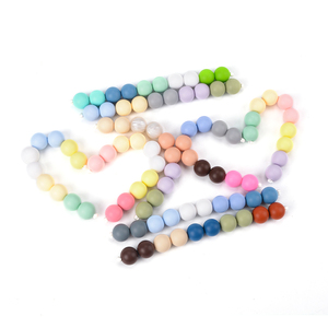 Toptan gıda sınıfı silikon boncuk emzik bebek çiğneme BPA ücretsiz silikon bebek diş çıkarma boncuk - Product Image 5