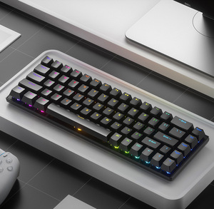 Teclado de pudín más vendido, teclado de separación de cable de llave retroiluminado, teclado de 68 teclas para juegos de ordenador - Product Image 3