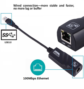 Hochgeschwindigkeits-USB 3.0 zu Ethernet RJ45 LAN (10/100) Mbit/s-Netzwerk adapter für Desktop-PC, Laptop und Notebook - Product Image 5