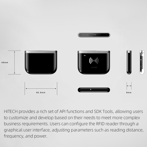 860-960mhz USB tip-c arayüzü tak ve çalıştır Android IOS cep telefonu küçük boyutlu taşınabilir OTG UHF RFID kart okuyucu telefon için - Product Image 5