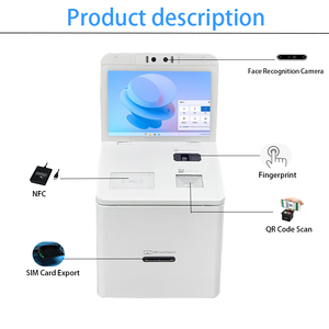 Một máy tính để bàn 10.1 inch tự phục vụ phát hành thẻ ngân hàng máy không thấm nước có thể gập lại màn hình cảm ứng tự phục vụ thiết bị đầu cuối phát hành thẻ - Product Image 2