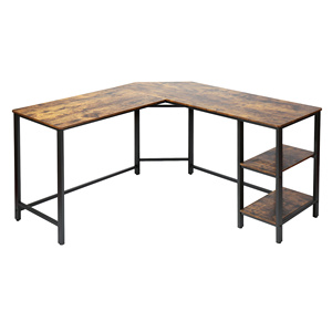 Escritorio de ordenador en forma de L Ahorro de espacio Fácil montaje Estaciones de trabajo de oficina escritorios mesas escritorios de estudio muebles - Product Image 2