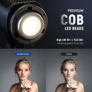 Per NEEWER 150W Mini RGB COB Video Light MS150C RGBWW LED 2.4G/APP di controllo illuminazione di uscita continua per i fotografi di Studio - Product Image 4