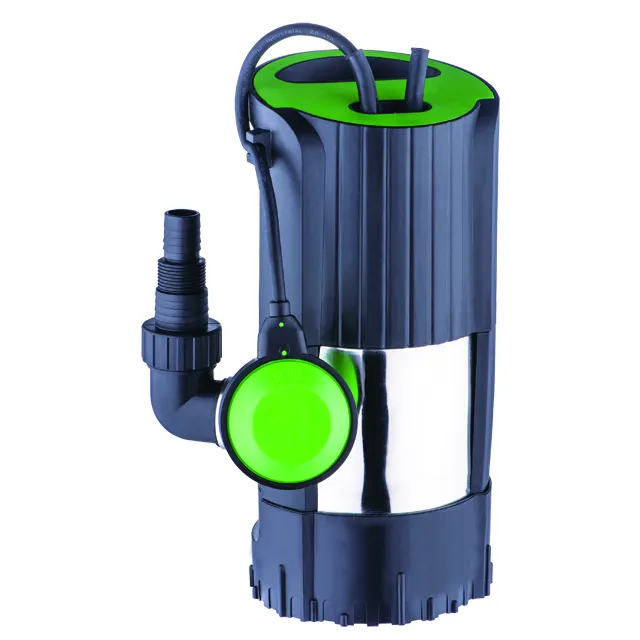 Bomba de jardim submersível essencial 2 em 1, água suja e limpa, novo design, casa, com base ajustável
