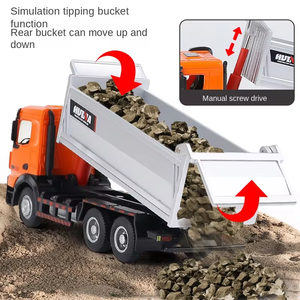 SJY-1598 2,4 GHz Elektro legierung Kipper 1/14 Maßstab 14 Kanal Programmierung Dumper LKW Engineering-Modell