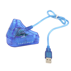 批发2人游戏控制器USB 2.0 PS至电脑接口适配器电缆PS2 PSX Joypad - Product Image 1