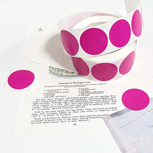 Decor Sticker Round Dot Labels Color Code Dot Labels Yellow Black <strong>Red</strong> Package Sealing Scrapbook Handmade Decoration <strong>Decal</strong> - Product Image 3