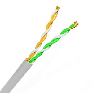 สายเคเบิลเครือข่ายกึ่งสำเร็จรูป Cat5e Cat6คู่บิด1/4คู่ UTP Cat6A cca/cu LAN พร้อมสายไขว้ X ไม่มีแจ็คเก็ต - Product Image 2