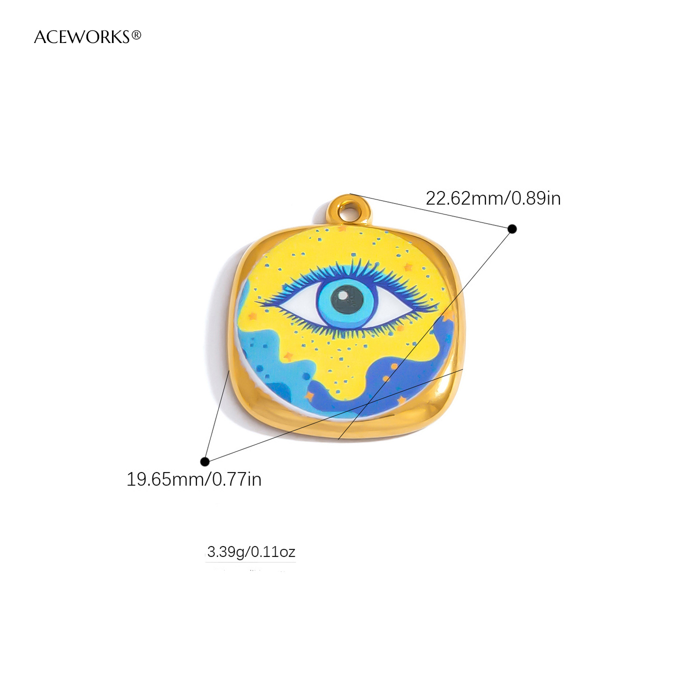Oeil de soleil étoilé radieux