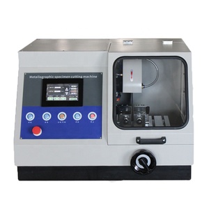 Metallographic Cutting <strong>Machine</strong> Q-100B Abrasive Cutting Saw Customized with X-axle and Cabinet - Product Image 2