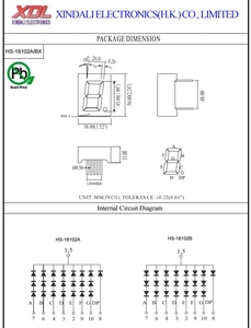 แคโทดทั่วไปสีเหลืองอำพันสี1หลัก1.8 "2.3" 3 "4" 5 "หลอดดิจิตอล7ส่วนแสดงผล