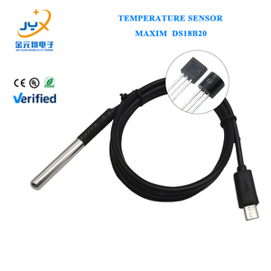 Chinese <strong>DS18B20</strong> <strong>digital</strong> temperature <strong>sensor</strong>, USB interface, 1-meter long cable for connection. - Product Image 1