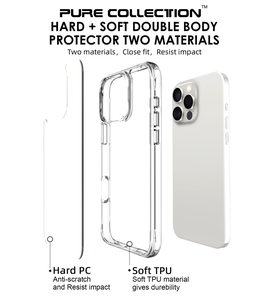 Apple iPhone 16 Pro MaxハードPC用透明電話ケースiPhone11 12 13 14 15 Plus薄型クリアハードカバー保護シェル - Product Image 5