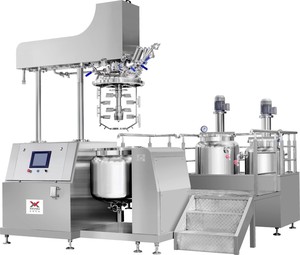 Otomatik vakum emülgatör mikseri veya emülsifiye edici homojenleştirme mikseri 50L 100L 200L kozmetik mikser makinesi kozmetik 20 Lt 3kw - Product Image 1
