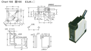 Relé de sensor fotoeléctrico AC/DC Iluminar Tipo difuso Infrarrojo ajustable Serie E3JK Sensor óptico de fotocélula - Product Image 4