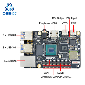 DEBIX iMX 8M Plus Linux-Entwicklung Embedded Boards Kits Programmierer in voller Größe Embedded Linux Single Board Arm Based Boards