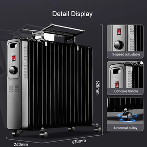 17P 2200w elektrik termal büyük dolu radyatör odası yağ ısıtıcı
