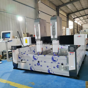 Producción por lotes Enrutador CNC de 7.5KW con rieles guía alemanes Máquina de tallado de piedra con componentes centrales Motor de bomba de engranaje - Product Image 3