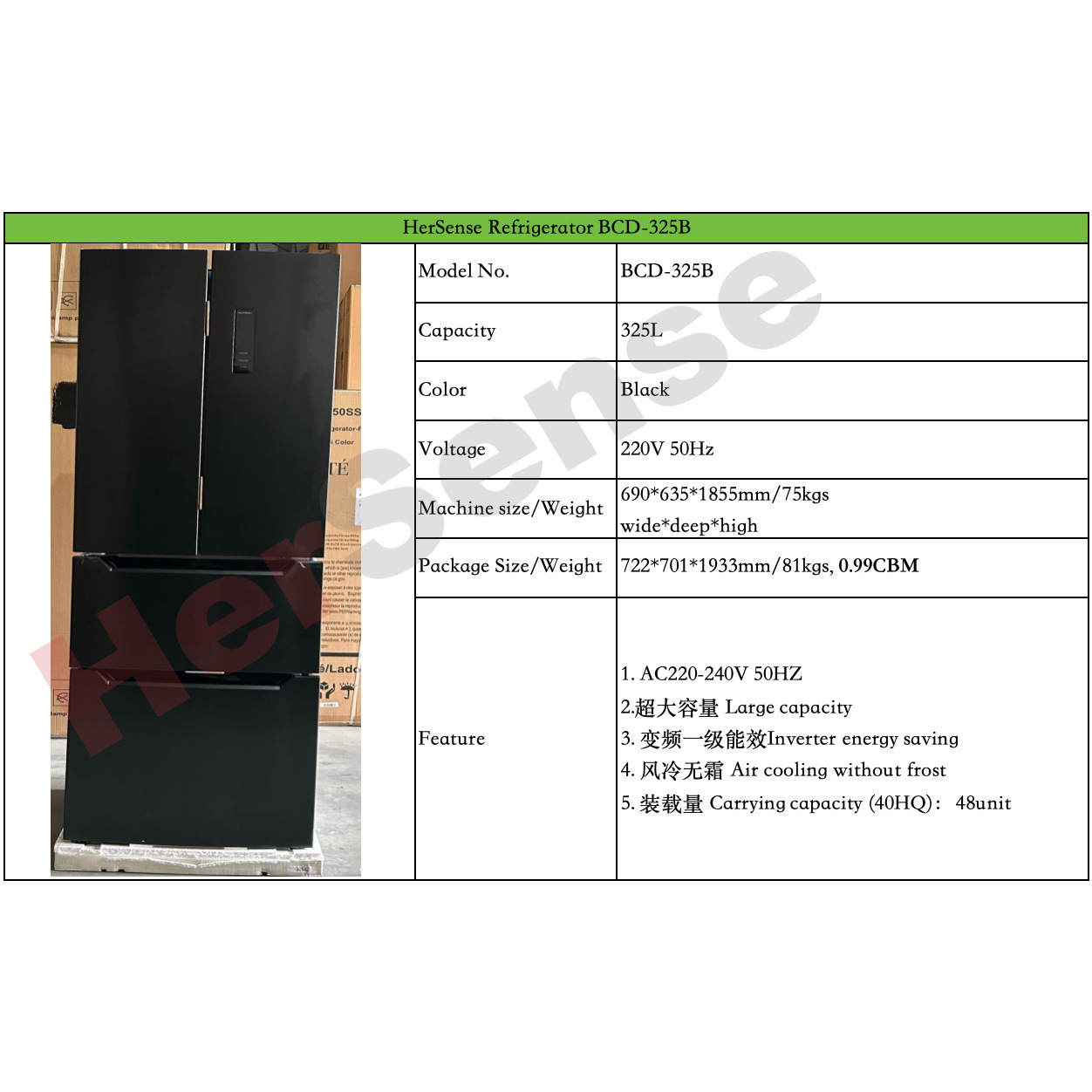 325L Noir 4 portes