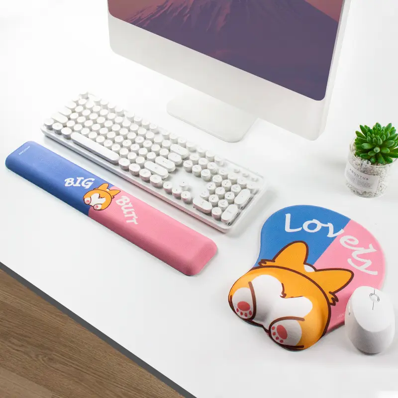 3D Cartoon süße Mäuse Matte für PC Computer Laptop Gaming Anime Mauspad mit Handgelenks tütze Anti-Rutsch-Silikon Handa uflage