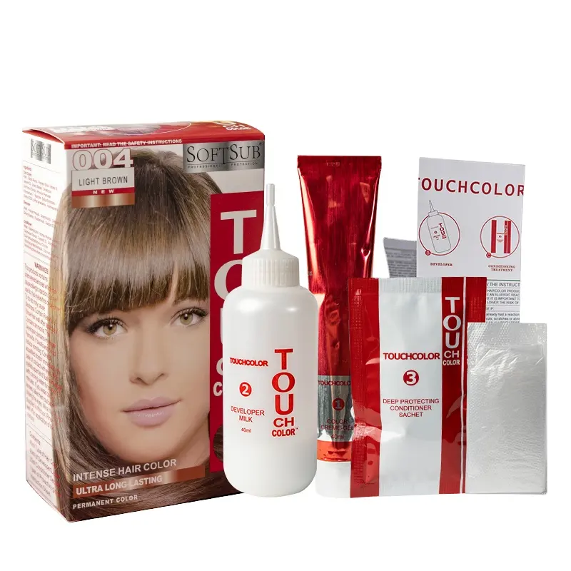 OEM fácil coloração permanente tintura de cabelo coloração do cabelo Queratina & Proteína nutritivo