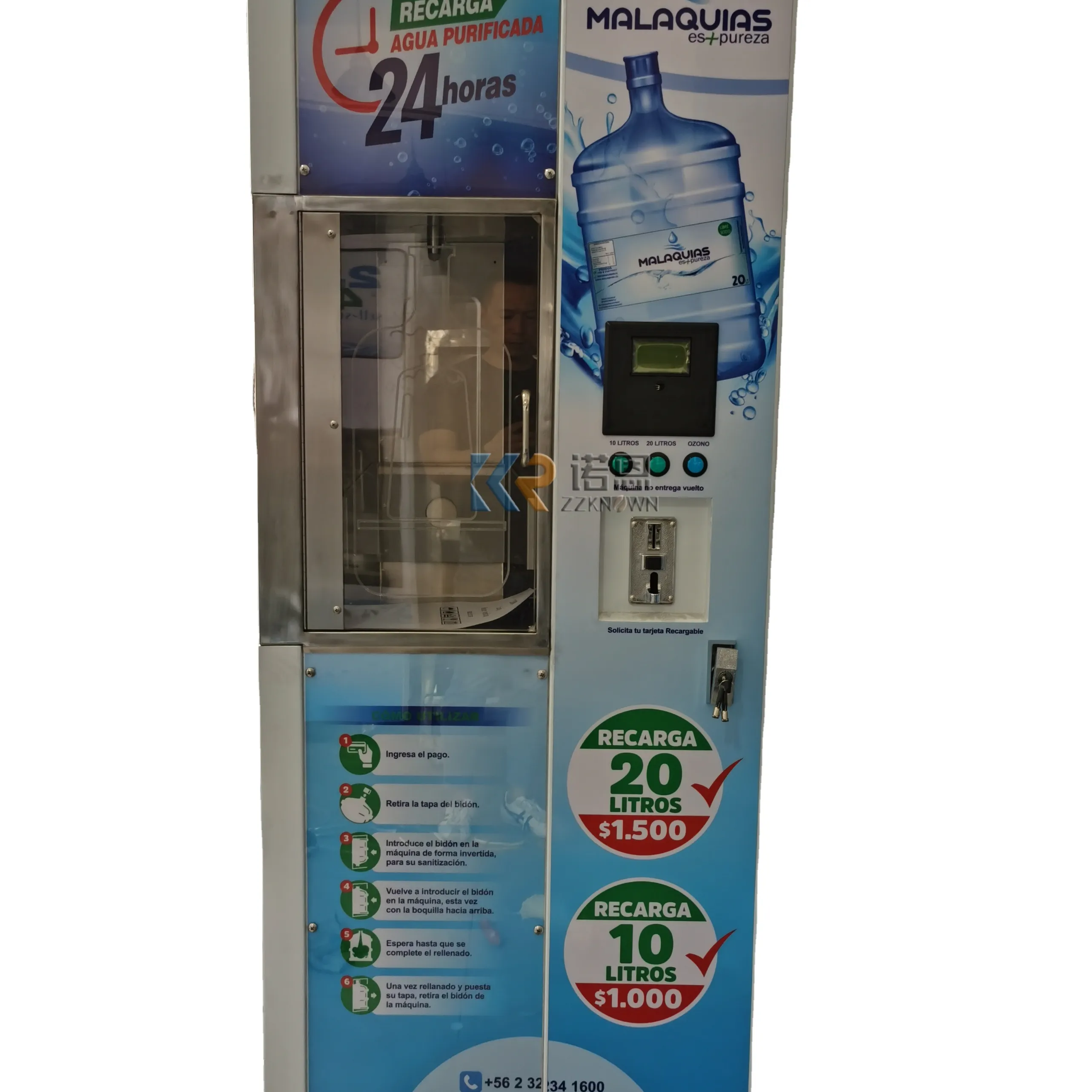Distributori automatici di acqua commerciale 400 GPD in vendita distributore automatico di acqua alcalina Self-service di acqua purificata