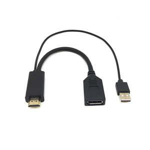 FARSINCE HDMI hembra DisplayPort adaptador activo con USB A Power 4K60hz HDMI a DP 2 en 1 Adaptador convertidor - Product Image 1