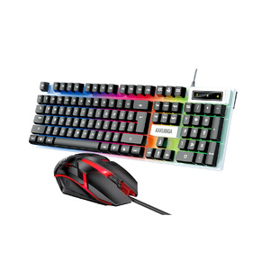 KSC-734 Colorful LED <strong>Mouse</strong> <strong>Keyboard</strong> Set 104 Keys <strong>Desktop</strong> <strong>Computer</strong> USB <strong>Keyboard</strong> <strong>and</strong> <strong>Mouse</strong> Combos - Product Image 2