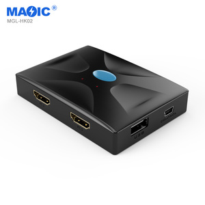 4K 30Hz2ポートHDMIKVMスイッチャーデュアルモニター2In1出力USBHdmiKvmスイッチ家庭用HDMIKVMスイッチを満たすため - Product Image 4