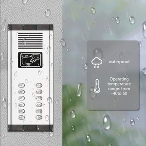 Intercomunicador de 12 usuarios para apartamentos Multi apartamento Audio Intercom Door Phone Systems para 12 edificios de apartamentos