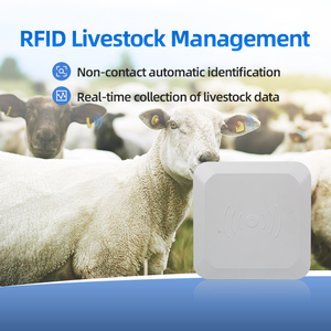 Precio de fábrica RFID Lector de etiquetas de ganado 15M E710 Lector RFID UHF integrado con antena TCP/IP RS232 RS485 8dbi UHF RFID - Product Image 2