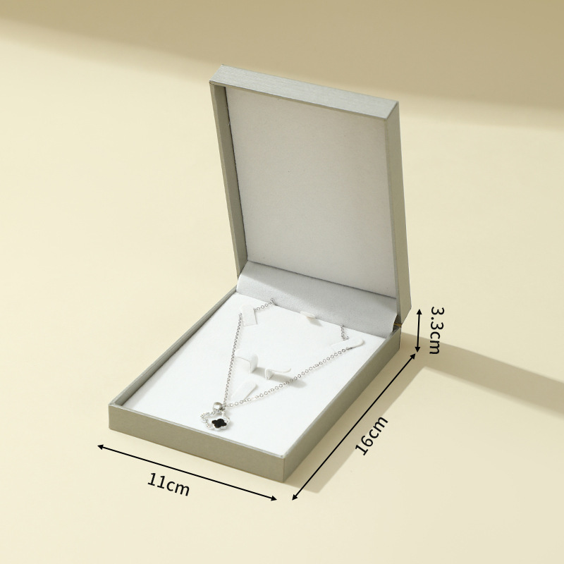 Silver with white interior small set-tree-shaped sign