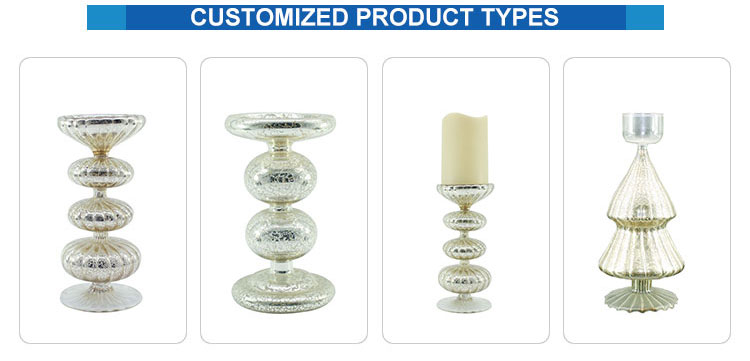 factory wholesale Decorative customized colorful glass jars candle container candle making Glass candlestick