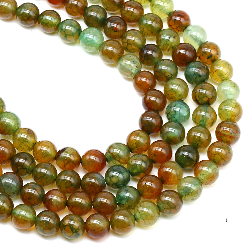 Agate de veines de dragon de paon