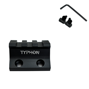 TYPHON 45 องศาการยกเลิกยุทธวิธีเดี่ยว 3 สล็อตปิดภาคเรียนไฟฉายแสงเดี่ยว Weaver ยึดฐานยึด - Product Image 4