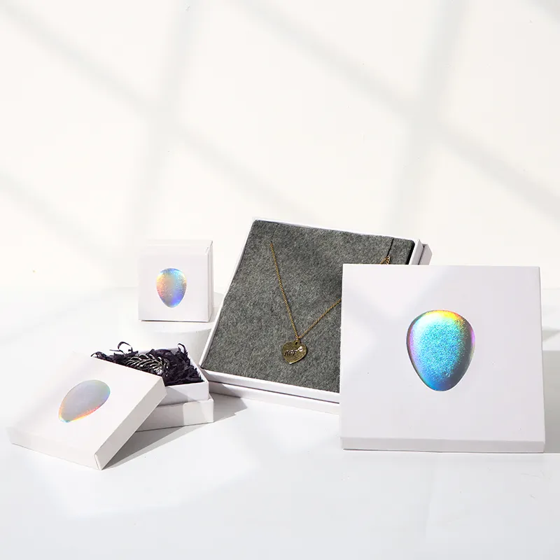 Embalagem de anel de prata para joias, embalagem de logotipo personalizado de alta qualidade em caixas de anel de logotipo para joias e bolsas, caixas de anel