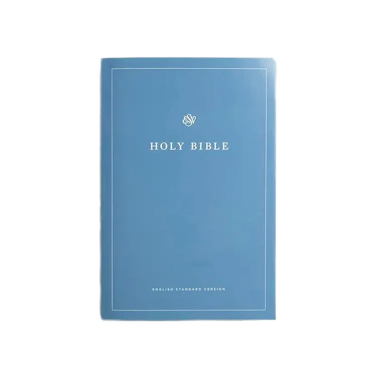 Regalo de negocios barato personalizado ESV Holy Bible Journal Impresión de libros Impresión en offset Papel elegante Uso DE LA IGLESIA Rústica Versión en inglés