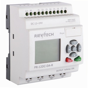 PR-12DC Starter Kit di base plc programmazione ladder logic hmi plc apparecchiature programma di controllo logico unitario plc